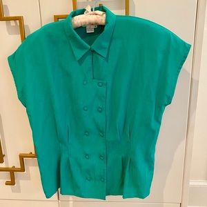 Vintage Oscar de la Renta Expressions Blouse EUC